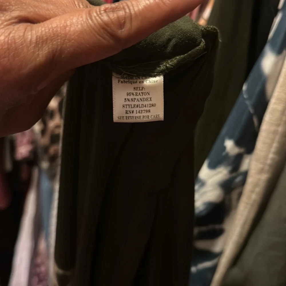 Olive tie dye maxi dress - Picture 3 of 3